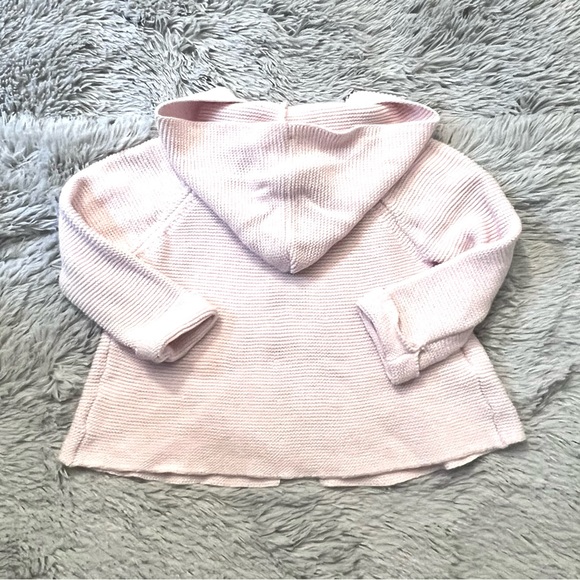 Baby Mode Heavy and Thick Pink Winter/Fall pink Hooded Cardigan : 18-24 Months - Picture 2 of 2
